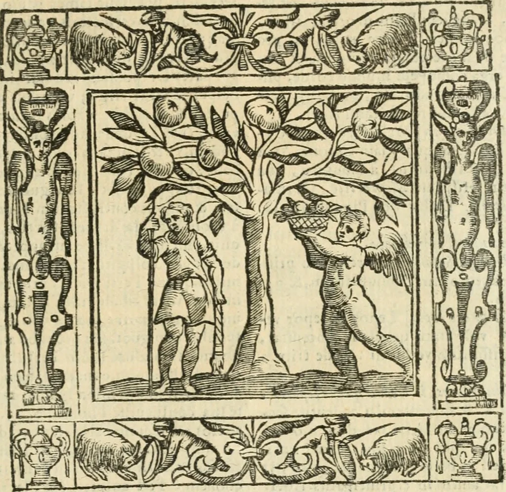 An illustration from Andreæ Alciati emblemata cvm commentariis Clavdii Minois...: & notis Lavrentii Pignorii Patavini : nouissima hac editione in continuam vnius commentarij seriem congestis, in certas quasdam quasi classes dispositis, & plusquam dimidia parte auctis, 1621, leaf 944