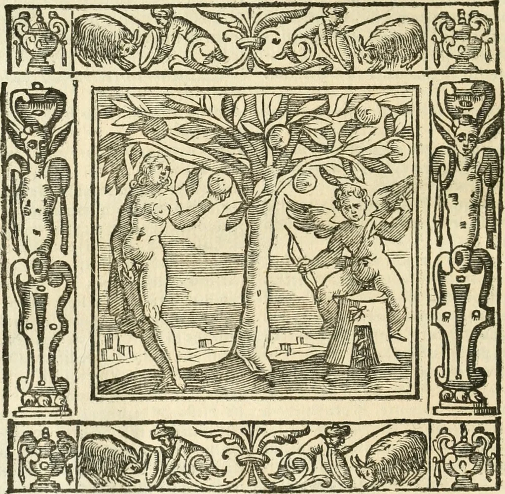 An illustration from Andreæ Alciati emblemata cvm commentariis Clavdii Minois...: & notis Lavrentii Pignorii Patavini : nouissima hac editione in continuam vnius commentarij seriem congestis, in certas quasdam quasi classes dispositis, & plusquam dimidia parte auctis, 1621, leaf 953