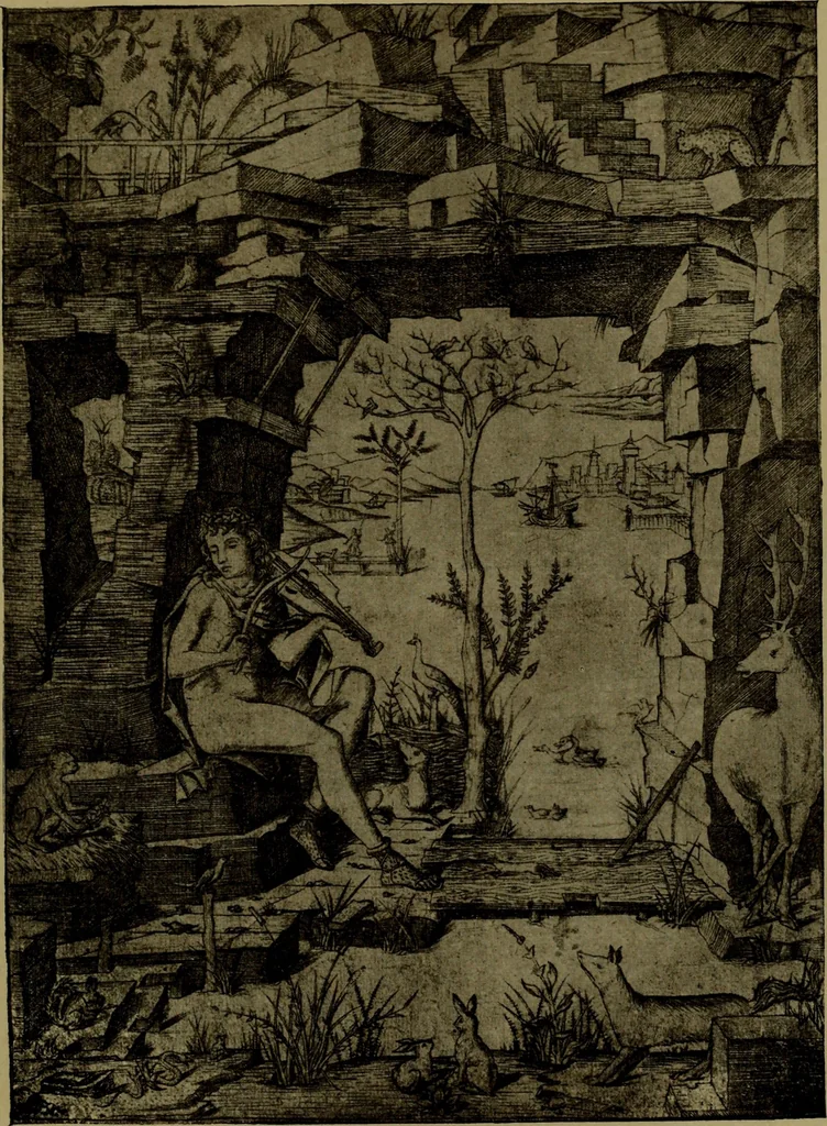 An illustration from Andrea Mantegna and the Italian pre-Raphaelite engravers, 1911, leaf 122