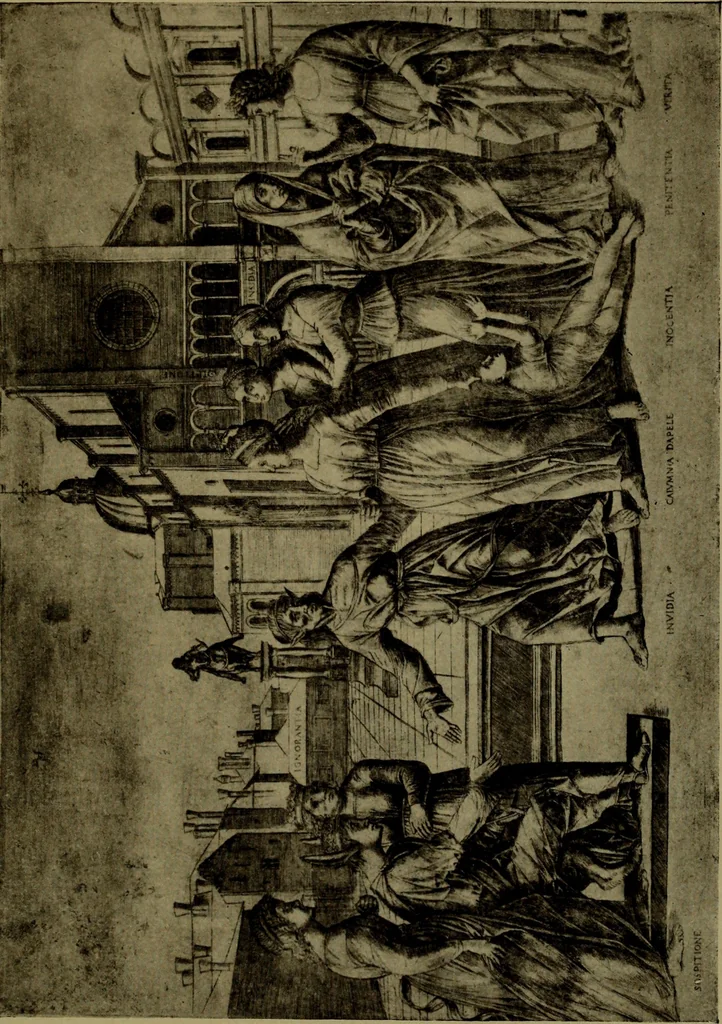 An illustration from Andrea Mantegna and the Italian pre-Raphaelite engravers, 1911, leaf 128