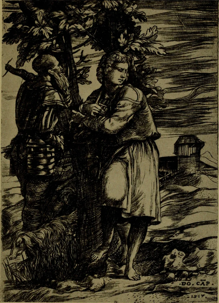 An illustration from Andrea Mantegna and the Italian pre-Raphaelite engravers, 1911, leaf 136