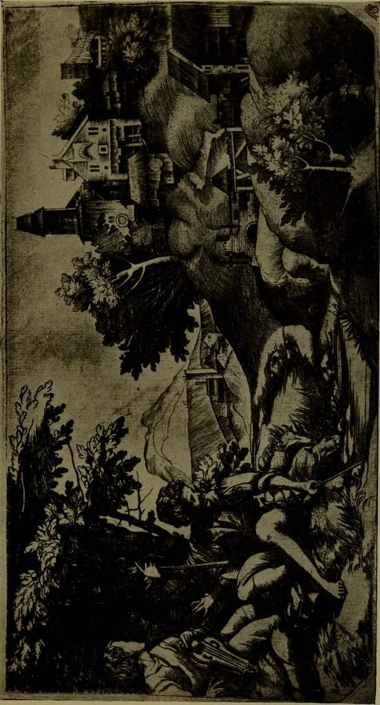 An illustration from Andrea Mantegna and the Italian pre-Raphaelite engravers, 1911, leaf 138