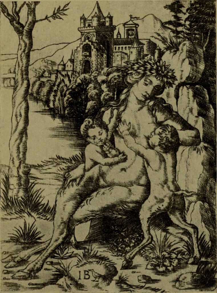 An illustration from Andrea Mantegna and the Italian pre-Raphaelite engravers, 1911, leaf 142
