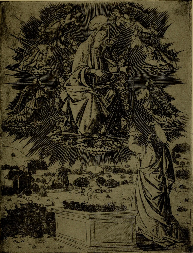 An illustration from Andrea Mantegna and the Italian pre-Raphaelite engravers, 1911, leaf 56
