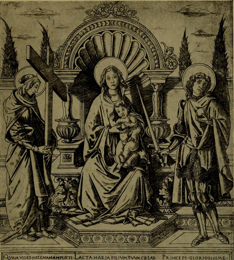 An illustration from Andrea Mantegna and the Italian pre-Raphaelite engravers, 1911, leaf 64