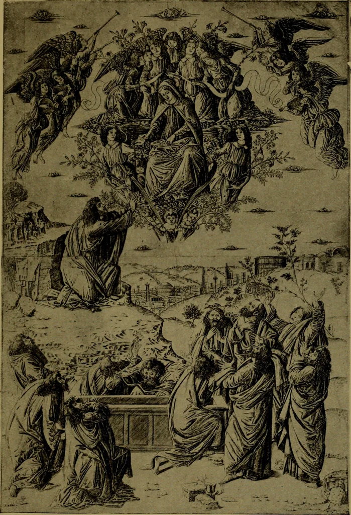 An illustration from Andrea Mantegna and the Italian pre-Raphaelite engravers, 1911, leaf 66