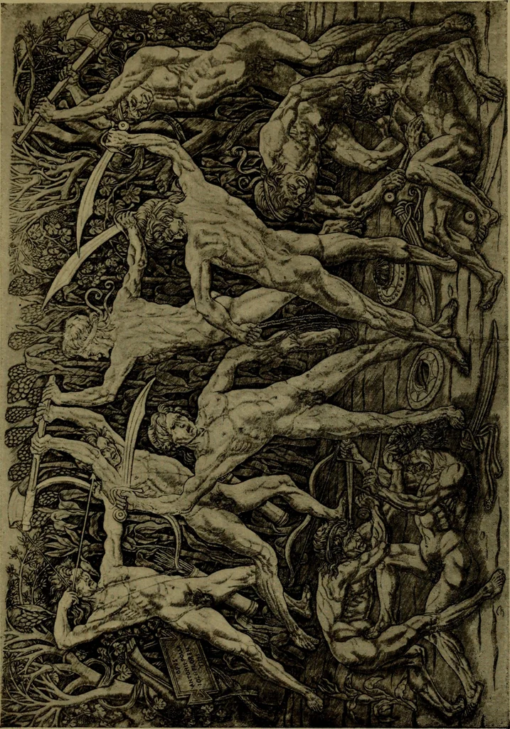 An illustration from Andrea Mantegna and the Italian pre-Raphaelite engravers, 1911, leaf 72