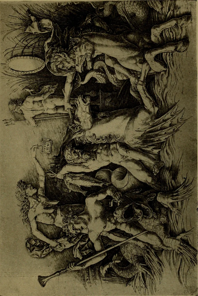 An illustration from Andrea Mantegna and the Italian pre-Raphaelite engravers, 1911, leaf 88