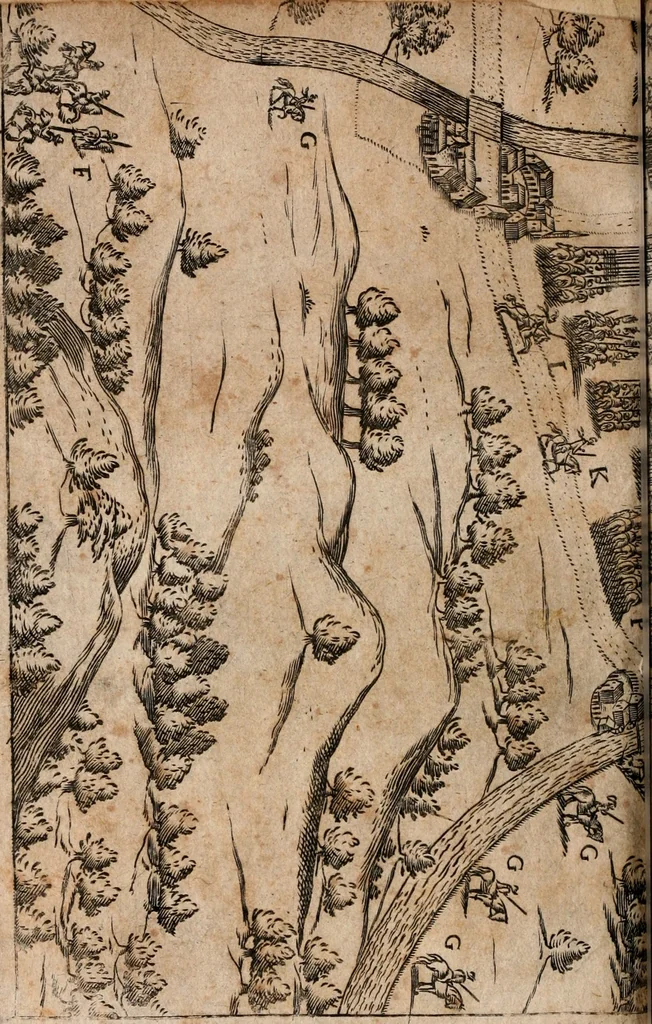 An illustration from Andreæ Riveti, pictavi, S.S. theol. doct. & profess. Theologicæ & scholasticæ exercitationes CXC in Genesin : ex publicis ejus prælectionibus in Celeberrima Batavorum Academia, in quibus, præter explicationem difficilium locorum, controversiæ multæ adversus varios errores agitantur: & quæstiones non paucæ ad praxim pertinentes, ventilantur. : præfixum est unicuique exercitationi, brevianum, & subjunctus index materiarum, 1633, leaf 955