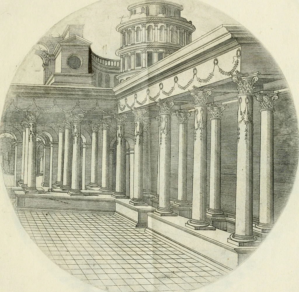 An illustration from Iacobvs Androvetivs dv Cerceav : lectoribvs S. veteri consvetvdine institvtoqve nostro novos ... labores excipienti, visvm fvit hos opvs ... edere ... Continet ... Optices, qvam perspectivam nominant viginti figuras .., 1551, leaf 16