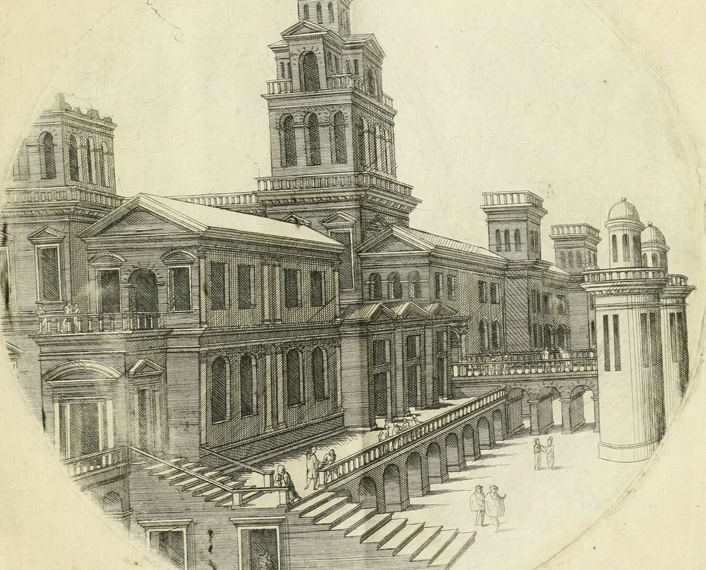 An illustration from Iacobvs Androvetivs dv Cerceav : lectoribvs S. veteri consvetvdine institvtoqve nostro novos ... labores excipienti, visvm fvit hos opvs ... edere ... Continet ... Optices, qvam perspectivam nominant viginti figuras .., 1551, leaf 28