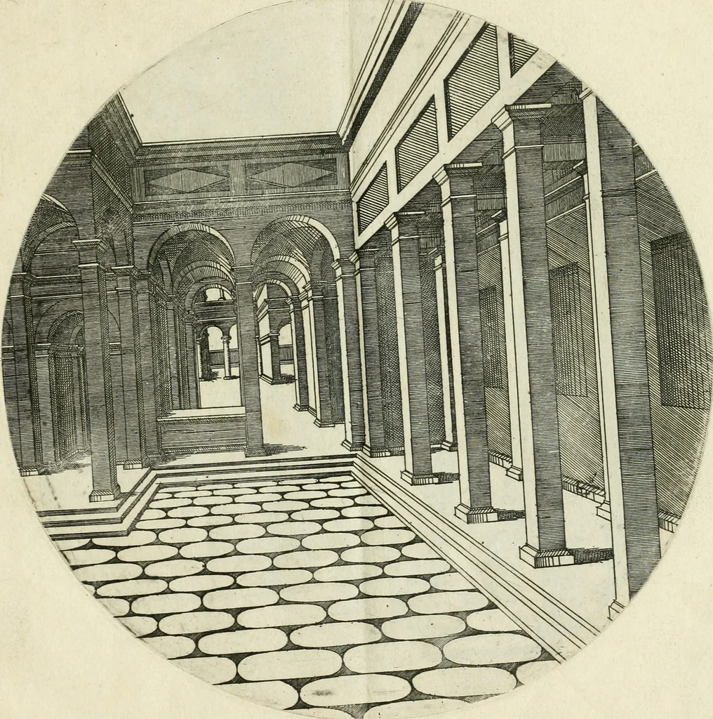 An illustration from Iacobvs Androvetivs dv Cerceav : lectoribvs S. veteri consvetvdine institvtoqve nostro novos ... labores excipienti, visvm fvit hos opvs ... edere ... Continet ... Optices, qvam perspectivam nominant viginti figuras .., 1551, leaf 8
