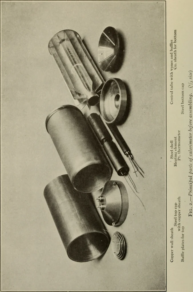 An illustration from An aneroid calorimeter for specific and latent heats, 1918, leaf 13