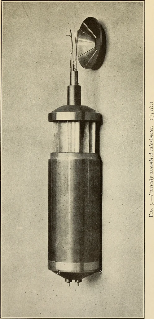 An illustration from An aneroid calorimeter for specific and latent heats, 1918, leaf 14