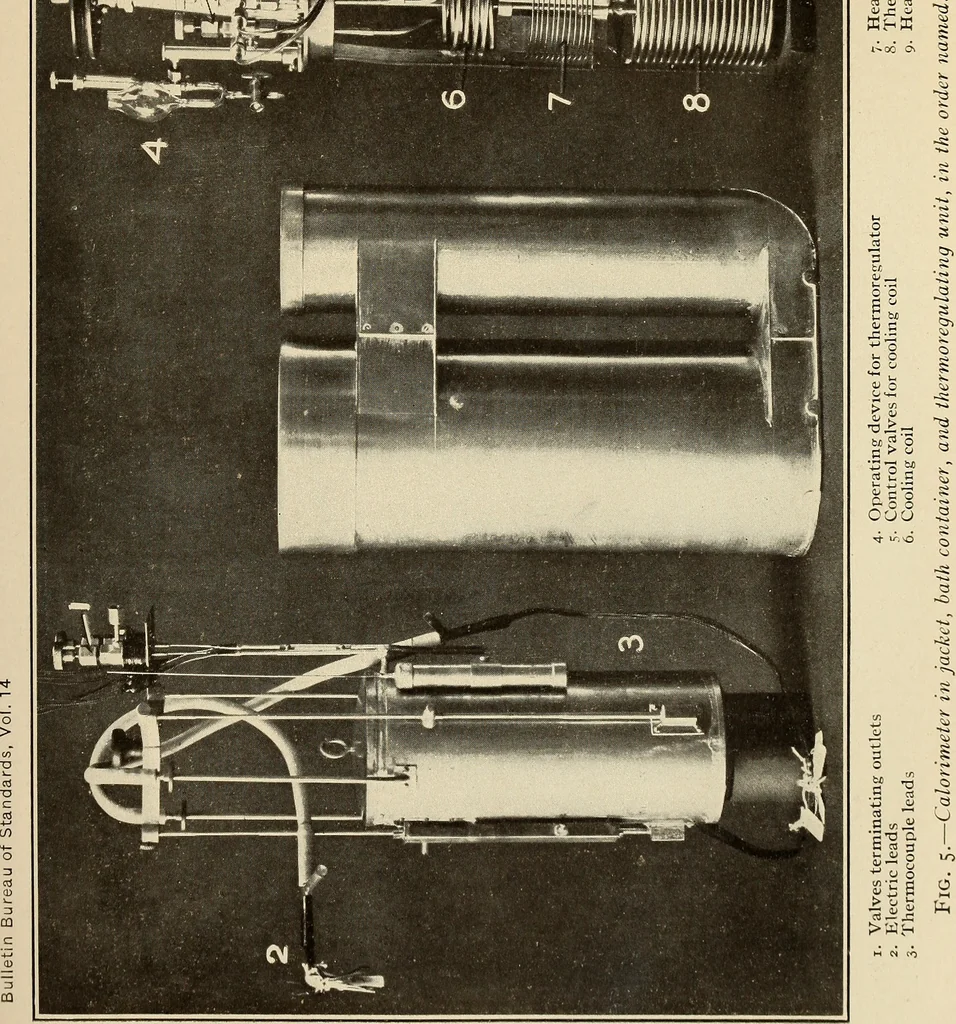 An illustration from An aneroid calorimeter for specific and latent heats, 1918, leaf 24