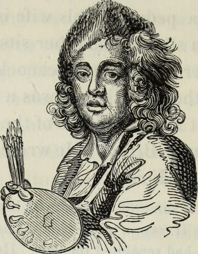 An illustration from Anecdotes of painting in England : with some account of the principal artists, and incidental notes on other arts, 1826, leaf 239