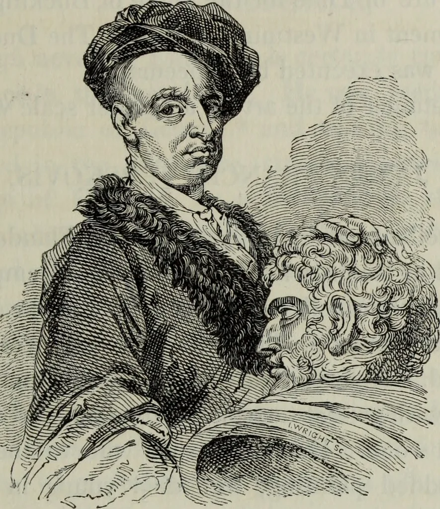 An illustration from Anecdotes of painting in England : with some account of the principal artists, and incidental notes on other arts, 1826, leaf 258