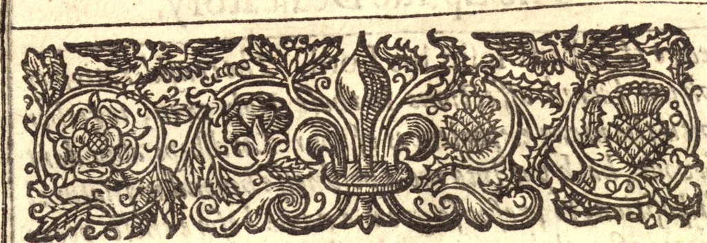 An illustration from An explication of the hundreth and tenth Psalme : wherein the severall heads of Christian religion therein contained, touching the exaltation of Christ, the scepter of his kingdom, the character of his subjects, his priesthood, victories, sufferings, and resurrection, are laregly explained and applyed : being the substance of severall sermons preached at Lincolns Inne, 1642, leaf 6