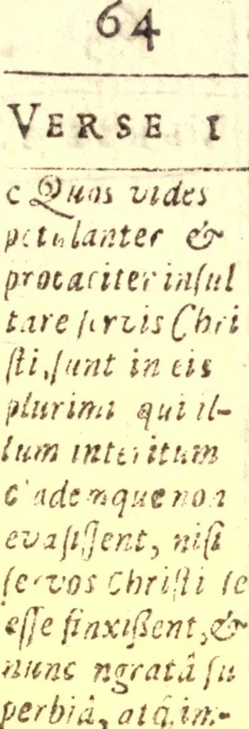 An illustration from An explication of the hundreth and tenth Psalme : wherein the severall heads of Christian religion therein contained, touching the exaltation of Christ, the scepter of his kingdom, the character of his subjects, his priesthood, victories, sufferings, and resurrection, are laregly explained and applyed : being the substance of severall sermons preached at Lincolns Inne, 1642, leaf 83
