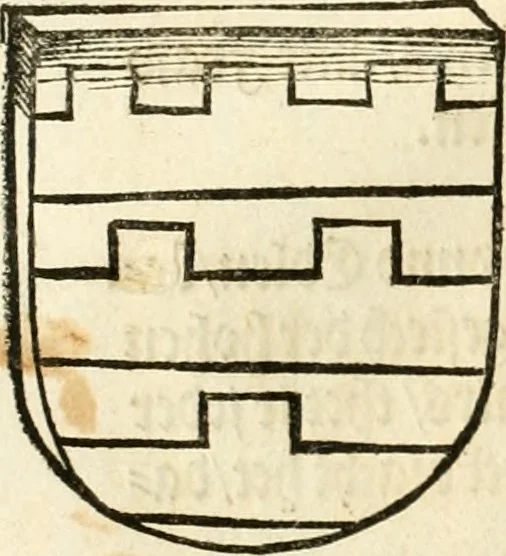 An illustration from Anfang, Vrsprug und Herkomen des Thurniers inn Teutscher Nation : wieuil Thurnier biss vff den letztenn zu Wormbs : auch wie vnnd an welchen Orten die gehalten vñ durch was Fürsten, Grauen, Herrn, Ritter vñ vom Adel, sie iederzeit besucht worden sindt .., 1532, leaf 115