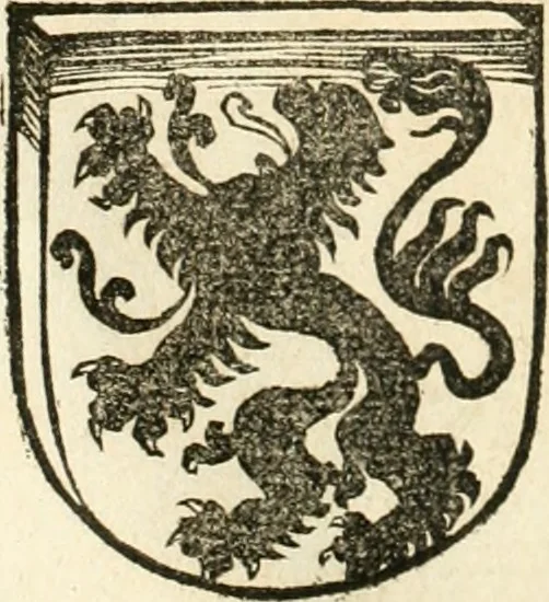 An illustration from Anfang, Vrsprug und Herkomen des Thurniers inn Teutscher Nation : wieuil Thurnier biss vff den letztenn zu Wormbs : auch wie vnnd an welchen Orten die gehalten vñ durch was Fürsten, Grauen, Herrn, Ritter vñ vom Adel, sie iederzeit besucht worden sindt .., 1532, leaf 115