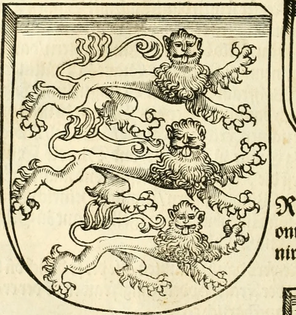 An illustration from Anfang, Vrsprug und Herkomen des Thurniers inn Teutscher Nation : wieuil Thurnier biss vff den letztenn zu Wormbs : auch wie vnnd an welchen Orten die gehalten vñ durch was Fürsten, Grauen, Herrn, Ritter vñ vom Adel, sie iederzeit besucht worden sindt .., 1532, leaf 133