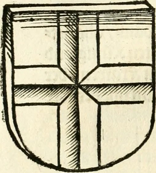 An illustration from Anfang, Vrsprug und Herkomen des Thurniers inn Teutscher Nation : wieuil Thurnier biss vff den letztenn zu Wormbs : auch wie vnnd an welchen Orten die gehalten vñ durch was Fürsten, Grauen, Herrn, Ritter vñ vom Adel, sie iederzeit besucht worden sindt .., 1532, leaf 143