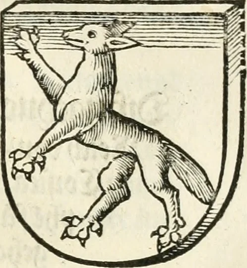 An illustration from Anfang, Vrsprug und Herkomen des Thurniers inn Teutscher Nation : wieuil Thurnier biss vff den letztenn zu Wormbs : auch wie vnnd an welchen Orten die gehalten vñ durch was Fürsten, Grauen, Herrn, Ritter vñ vom Adel, sie iederzeit besucht worden sindt .., 1532, leaf 152