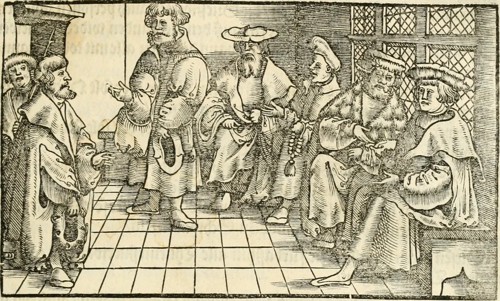 An illustration from Anfang, Vrsprug und Herkomen des Thurniers inn Teutscher Nation : wieuil Thurnier biss vff den letztenn zu Wormbs : auch wie vnnd an welchen Orten die gehalten vñ durch was Fürsten, Grauen, Herrn, Ritter vñ vom Adel, sie iederzeit besucht worden sindt .., 1532, leaf 168