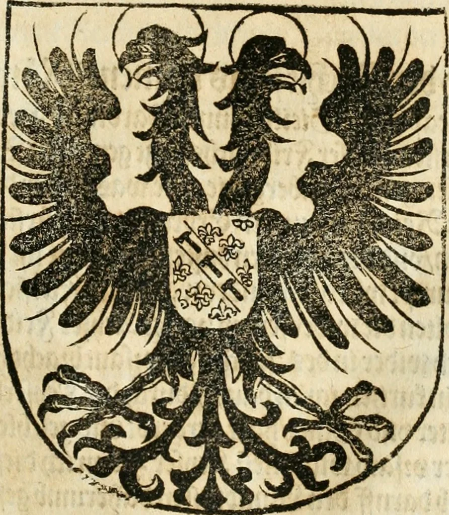 An illustration from Anfang, Vrsprug und Herkomen des Thurniers inn Teutscher Nation : wieuil Thurnier biss vff den letztenn zu Wormbs : auch wie vnnd an welchen Orten die gehalten vñ durch was Fürsten, Grauen, Herrn, Ritter vñ vom Adel, sie iederzeit besucht worden sindt .., 1532, leaf 194