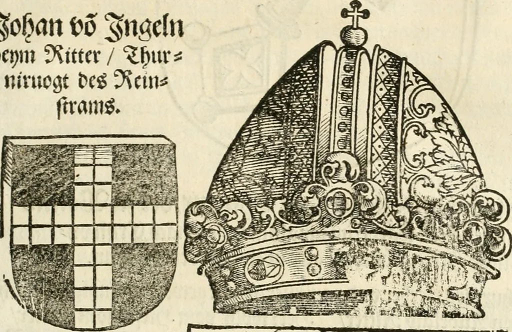 An illustration from Anfang, Vrsprug und Herkomen des Thurniers inn Teutscher Nation : wieuil Thurnier biss vff den letztenn zu Wormbs : auch wie vnnd an welchen Orten die gehalten vñ durch was Fürsten, Grauen, Herrn, Ritter vñ vom Adel, sie iederzeit besucht worden sindt .., 1532, leaf 212