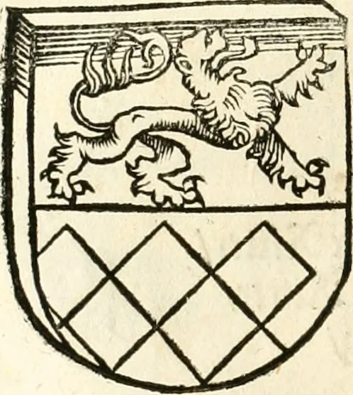 An illustration from Anfang, Vrsprug und Herkomen des Thurniers inn Teutscher Nation : wieuil Thurnier biss vff den letztenn zu Wormbs : auch wie vnnd an welchen Orten die gehalten vñ durch was Fürsten, Grauen, Herrn, Ritter vñ vom Adel, sie iederzeit besucht worden sindt .., 1532, leaf 233
