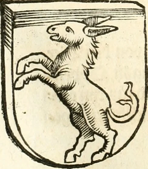 An illustration from Anfang, Vrsprug und Herkomen des Thurniers inn Teutscher Nation : wieuil Thurnier biss vff den letztenn zu Wormbs : auch wie vnnd an welchen Orten die gehalten vñ durch was Fürsten, Grauen, Herrn, Ritter vñ vom Adel, sie iederzeit besucht worden sindt .., 1532, leaf 233