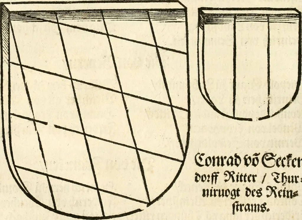 An illustration from Anfang, Vrsprug und Herkomen des Thurniers inn Teutscher Nation : wieuil Thurnier biss vff den letztenn zu Wormbs : auch wie vnnd an welchen Orten die gehalten vñ durch was Fürsten, Grauen, Herrn, Ritter vñ vom Adel, sie iederzeit besucht worden sindt .., 1532, leaf 233