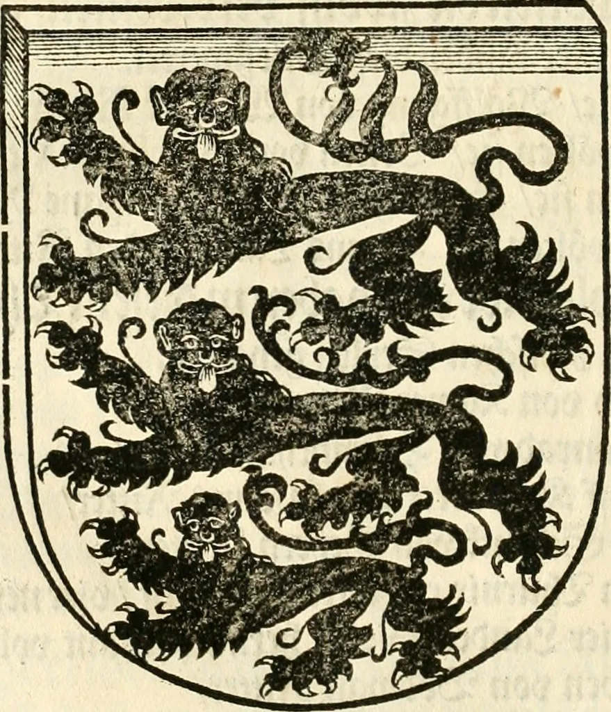 An illustration from Anfang, Vrsprug und Herkomen des Thurniers inn Teutscher Nation : wieuil Thurnier biss vff den letztenn zu Wormbs : auch wie vnnd an welchen Orten die gehalten vñ durch was Fürsten, Grauen, Herrn, Ritter vñ vom Adel, sie iederzeit besucht worden sindt .., 1532, leaf 245