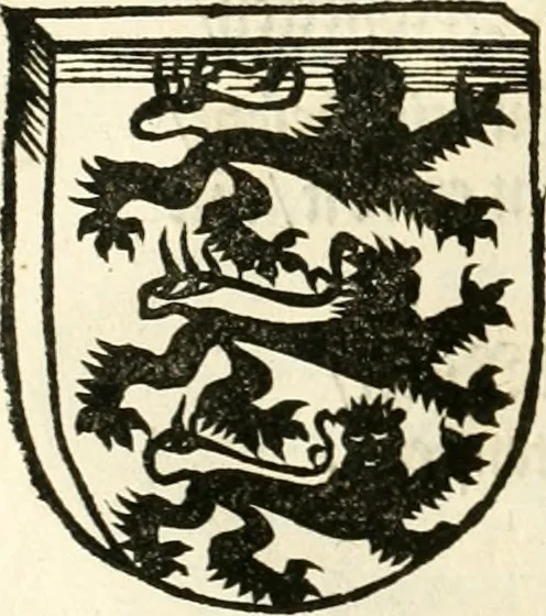 An illustration from Anfang, Vrsprug und Herkomen des Thurniers inn Teutscher Nation : wieuil Thurnier biss vff den letztenn zu Wormbs : auch wie vnnd an welchen Orten die gehalten vñ durch was Fürsten, Grauen, Herrn, Ritter vñ vom Adel, sie iederzeit besucht worden sindt .., 1532, leaf 251