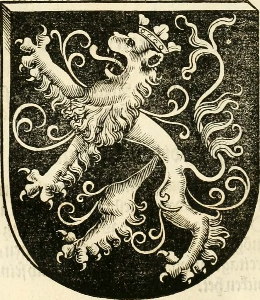 An illustration from Anfang, Vrsprug und Herkomen des Thurniers inn Teutscher Nation : wieuil Thurnier biss vff den letztenn zu Wormbs : auch wie vnnd an welchen Orten die gehalten vñ durch was Fürsten, Grauen, Herrn, Ritter vñ vom Adel, sie iederzeit besucht worden sindt .., 1532, leaf 251