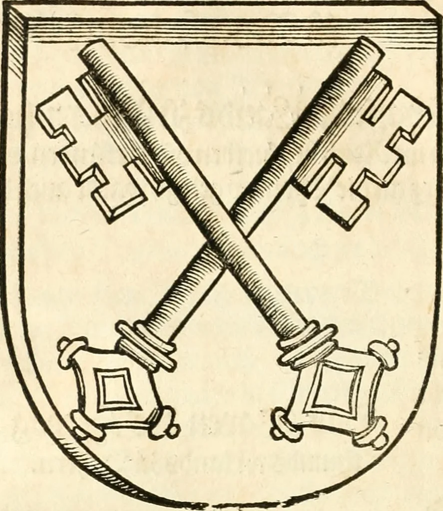 An illustration from Anfang, Vrsprug und Herkomen des Thurniers inn Teutscher Nation : wieuil Thurnier biss vff den letztenn zu Wormbs : auch wie vnnd an welchen Orten die gehalten vñ durch was Fürsten, Grauen, Herrn, Ritter vñ vom Adel, sie iederzeit besucht worden sindt .., 1532, leaf 283