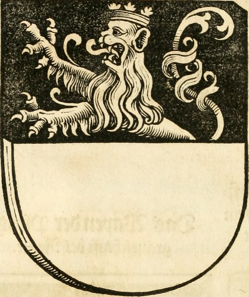 An illustration from Anfang, Vrsprug und Herkomen des Thurniers inn Teutscher Nation : wieuil Thurnier biss vff den letztenn zu Wormbs : auch wie vnnd an welchen Orten die gehalten vñ durch was Fürsten, Grauen, Herrn, Ritter vñ vom Adel, sie iederzeit besucht worden sindt .., 1532, leaf 289