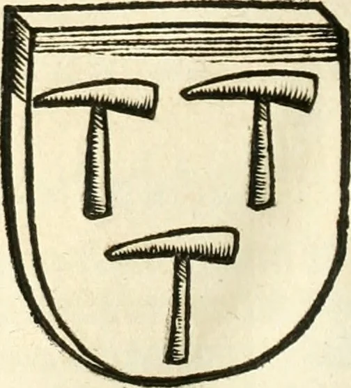 An illustration from Anfang, Vrsprug und Herkomen des Thurniers inn Teutscher Nation : wieuil Thurnier biss vff den letztenn zu Wormbs : auch wie vnnd an welchen Orten die gehalten vñ durch was Fürsten, Grauen, Herrn, Ritter vñ vom Adel, sie iederzeit besucht worden sindt .., 1532, leaf 297