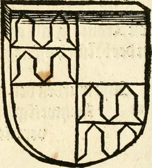 An illustration from Anfang, Vrsprug und Herkomen des Thurniers inn Teutscher Nation : wieuil Thurnier biss vff den letztenn zu Wormbs : auch wie vnnd an welchen Orten die gehalten vñ durch was Fürsten, Grauen, Herrn, Ritter vñ vom Adel, sie iederzeit besucht worden sindt .., 1532, leaf 421