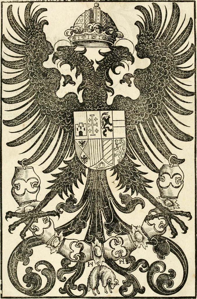 An illustration from Anfang, Vrsprug und Herkomen des Thurniers inn Teutscher Nation : wieuil Thurnier biss vff den letztenn zu Wormbs : auch wie vnnd an welchen Orten die gehalten vñ durch was Fürsten, Grauen, Herrn, Ritter vñ vom Adel, sie iederzeit besucht worden sindt .., 1532, leaf 7