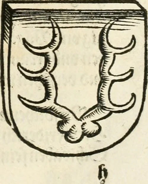 An illustration from Anfang, Vrsprug und Herkomen des Thurniers inn Teutscher Nation : wieuil Thurnier biss vff den letztenn zu Wormbs : auch wie vnnd an welchen Orten die gehalten vñ durch was Fürsten, Grauen, Herrn, Ritter vñ vom Adel, sie iederzeit besucht worden sindt .., 1532, leaf 92