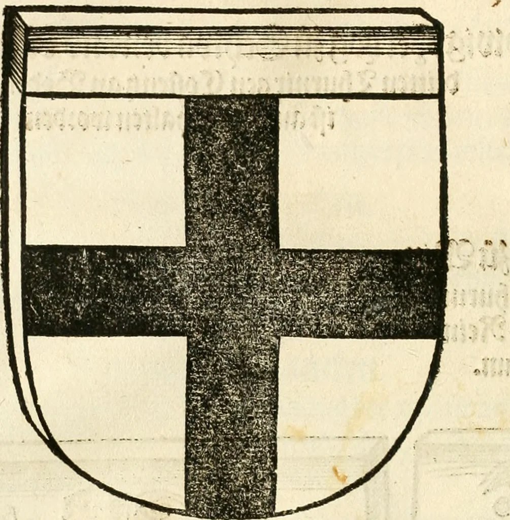 An illustration from Anfang, Vrsprug und Herkomen des Thurniers inn Teutscher Nation : wieuil Thurnier biss vff den letztenn zu Wormbs : auch wie vnnd an welchen Orten die gehalten vñ durch was Fürsten, Grauen, Herrn, Ritter vñ vom Adel, sie iederzeit besucht worden sindt .., 1532, leaf 93