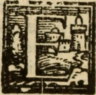 An illustration from Angeli Aretini De maleficiis tractatus : de inquirendis animaduertendisq[ue] criminibus, opus nedum vtile, sed necessarium omnibus, maxime ijs, qui ad prouincias regendas constituti sunt ; cui tractatus Alberti de Gandino, nec non Bonifacii de Vitellinis, vnà cum apostillis Augustini de Arimino, & Hieronymi Chuchalon, veluti apendices subiecimus ... cum eiusdem Angeli vita, 1573, leaf 105
