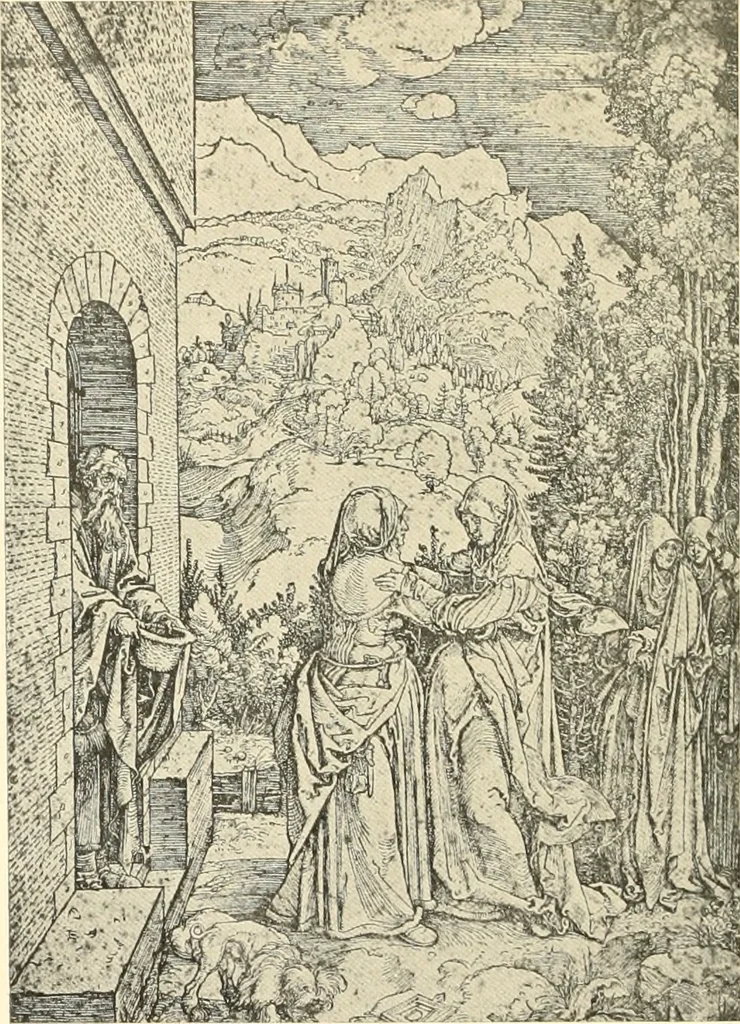 An illustration from The angel of thought, and other poems; impressions from old masters, 1909, leaf 21