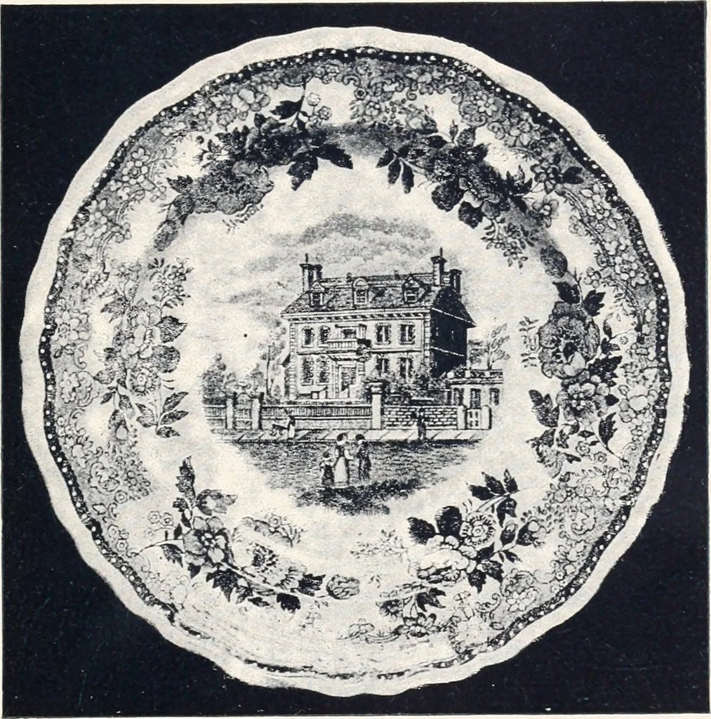 An illustration from Anglo-American pottery; old English china with American views; a manual for collectors, 1901, leaf 102