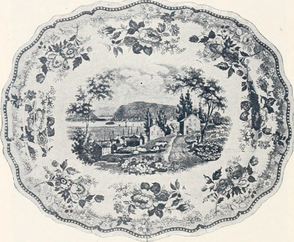 An illustration from Anglo-American pottery; old English china with American views; a manual for collectors, 1901, leaf 103