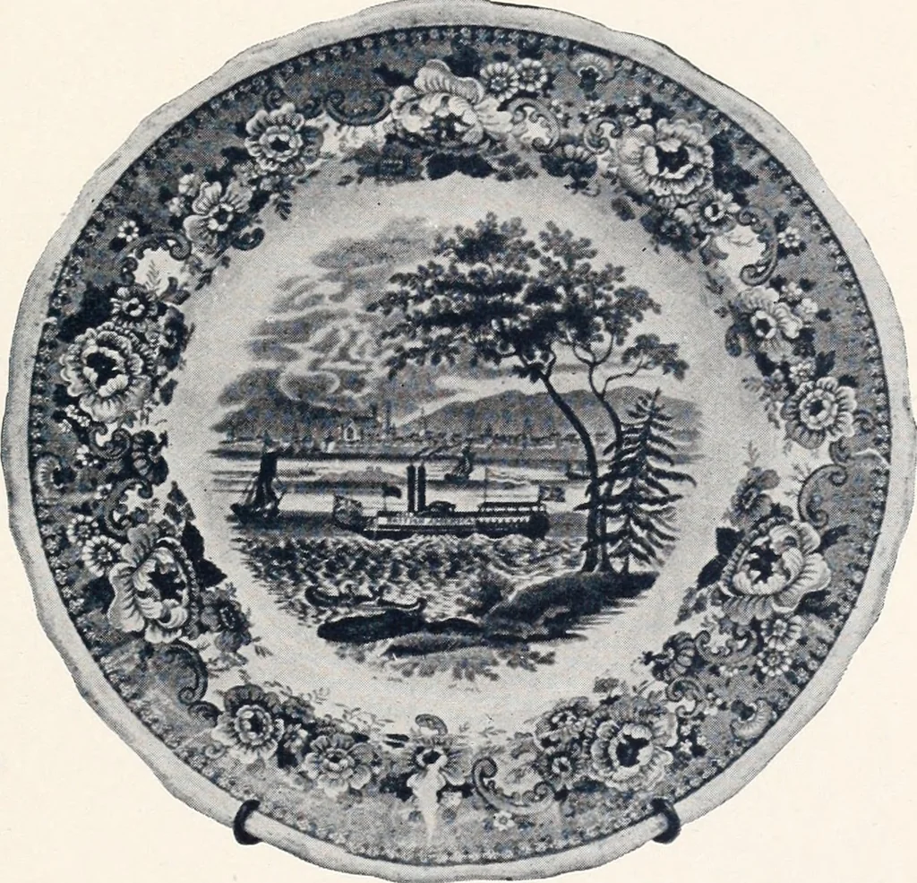 An illustration from Anglo-American pottery; old English china with American views; a manual for collectors, 1901, leaf 108