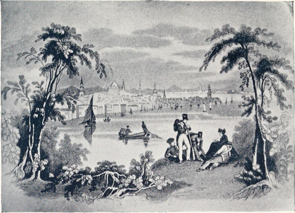An illustration from Anglo-American pottery; old English china with American views; a manual for collectors, 1901, leaf 110